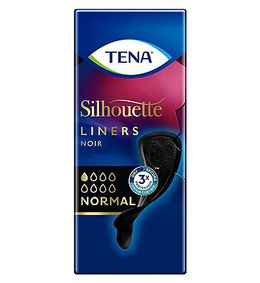 Tena Lady Silhouette Inco Liners Black - 26 pack
