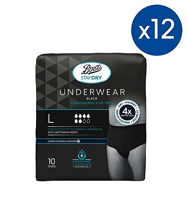 Click to view product details and reviews for Boots Staydry Mens Underwear Pants Large 120 Pairs 12 Pack Bundle.