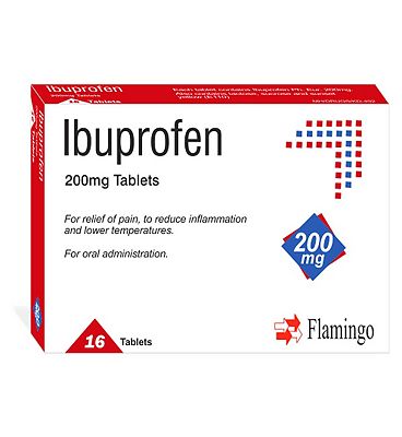 Ibuprofen 200mg Tablets - 16 Tablets