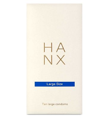 Hanx Ultra-Thin Large Size Vegan Condoms - 10 Pack