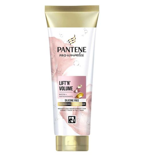 Pantene Miracles Lift & Volume Hair Silicone Free Conditioner with Biotin 275ml