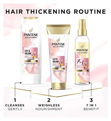Pantene Miracles Lift & Volume Hair Silicone Free Conditioner with Biotin 275ml (6)