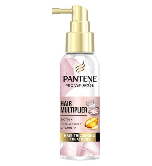 Pantene Hair Multiplier Leave-In Thickening Treatment with Biotin and Rose Water 100ml