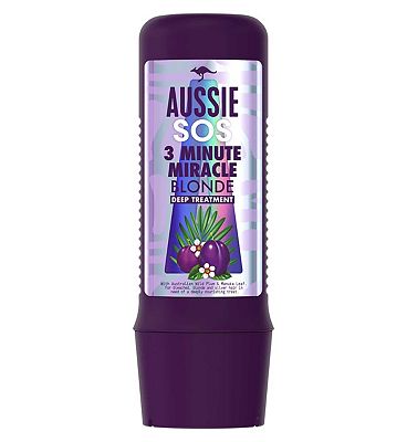 Aussie SOS 3 Minute Miracle Blonde Hair Vegan Deep Treatment Hair Mask 225ml