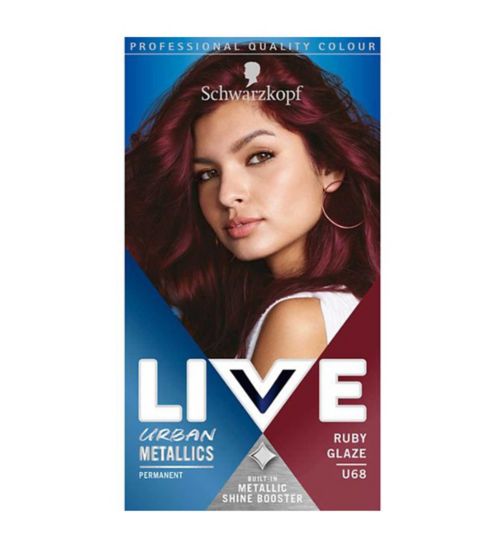 Schwarzkopf Live Urban Metallics U68 Ruby Glaze Permanent Hair Dye