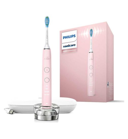 Philips Sonicare DiamondClean 9000 Electric toothbrush with app, Pink - HX9911/53