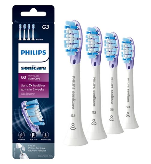Philips Sonicare Premium Gum Care BrushSync-Enabled Replacement Heads White (4 pack) HX9054/17