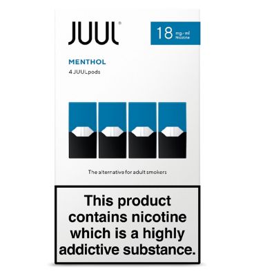 JUUL Menthol 18mg/ml 4 JUULpods