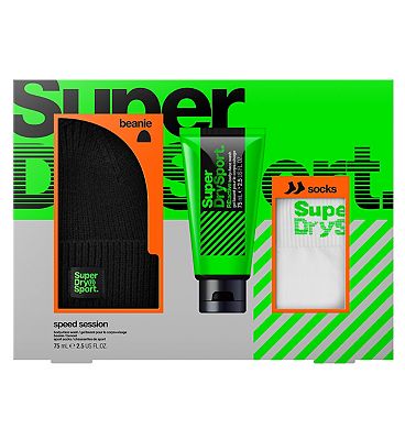 Superdry Sport Speed Session - Body Wash, Beanie & Socks Set