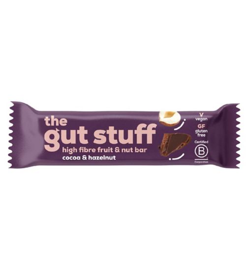 The Gut Stuff Cocoa & Hazelnut High Fibre Fruit & Nut bar