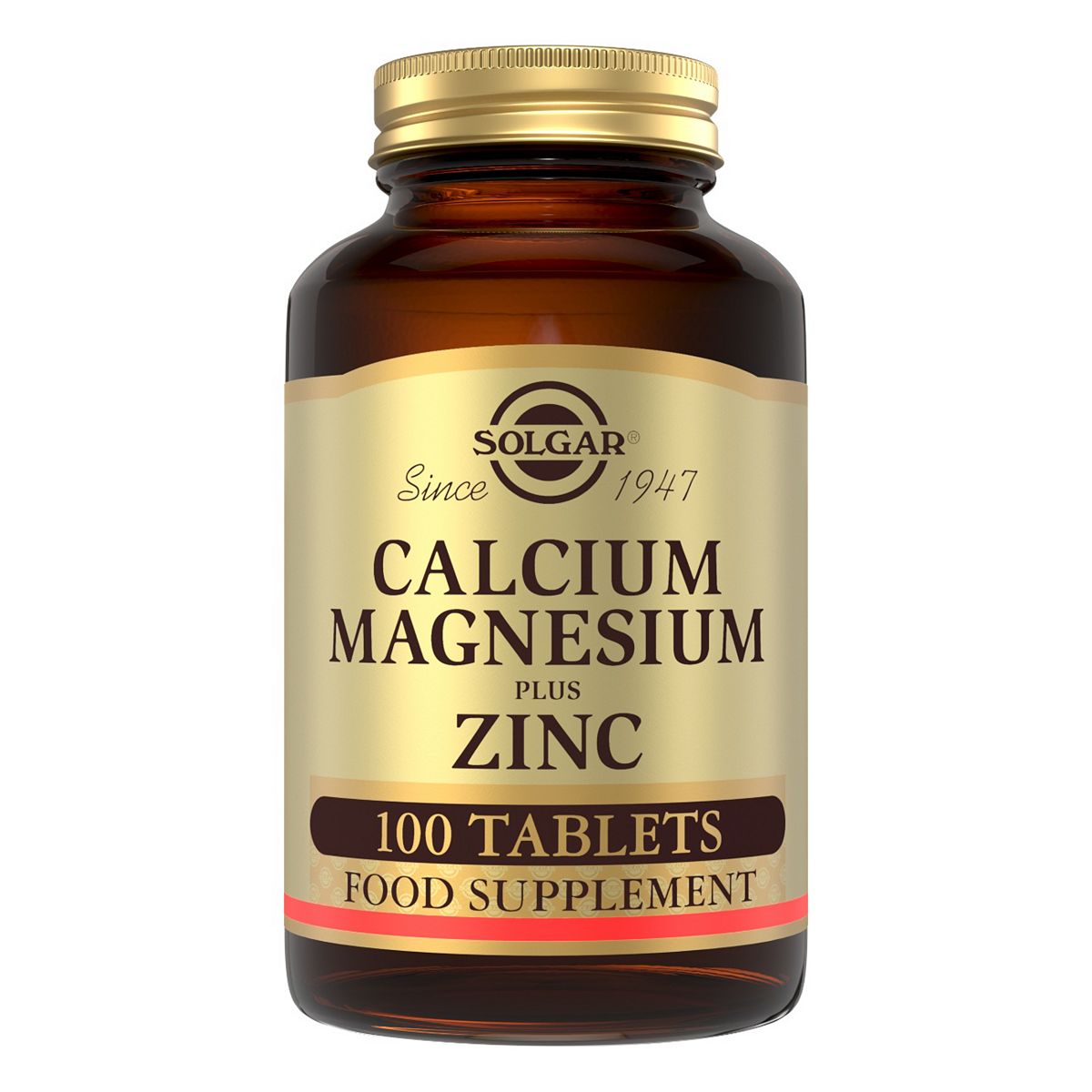 Solgar Calcium Magnesium Plus Zinc - 100 Tablets