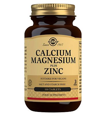 Solgar Calcium Magnesium plus Zinc - 100 Tablets