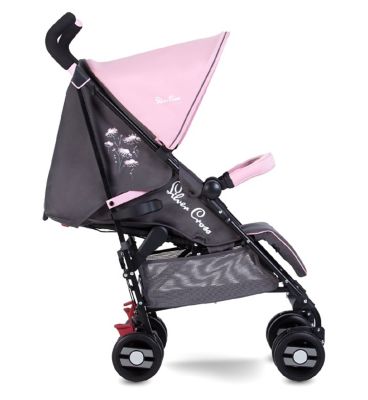 silver cross stroller pink butterflies