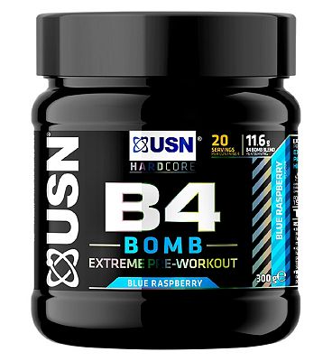 Click to view product details and reviews for Usn B4 Bomb Pre Workout Blue Raspberry 300g.