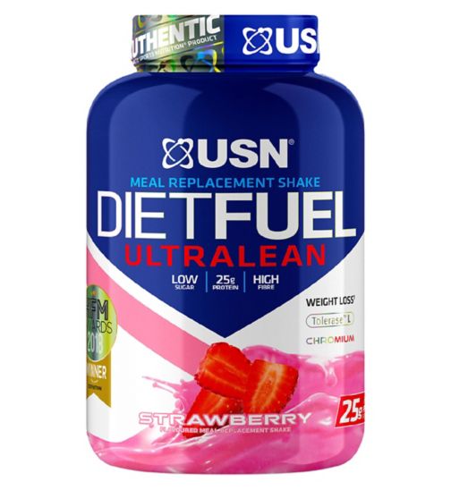 USN Diet Fuel Protein Powder Strawberry - 2kg