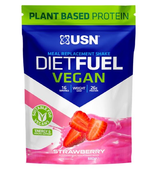 USN Diet Fuel Ultralean Vegan Meal Replacement Strawberry - 880g
