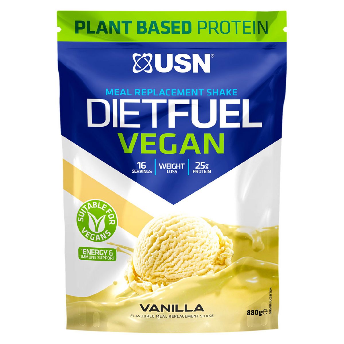 Usn Diet Fuel Ultralean Vegan Meal Replacement Vanilla - 880G