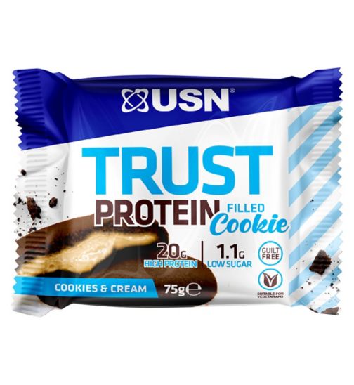 USN Trust Filled Cookie & Cream Protein Cookie - 75g