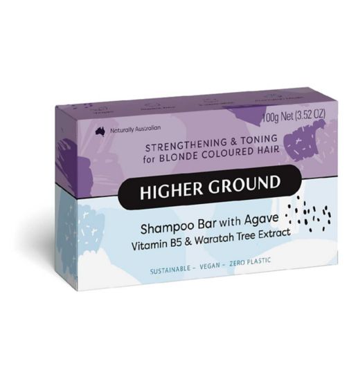 Higher Ground Shampoo Bar - Strengthening & Toning for Blonde Coloured Hair 100g