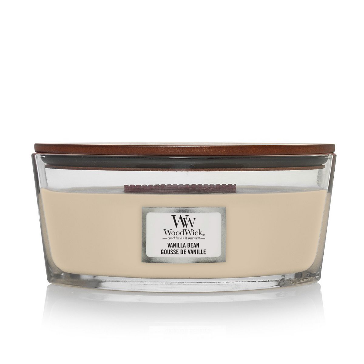 Woodwick Ellipse Scented Candle Vanilla Bean