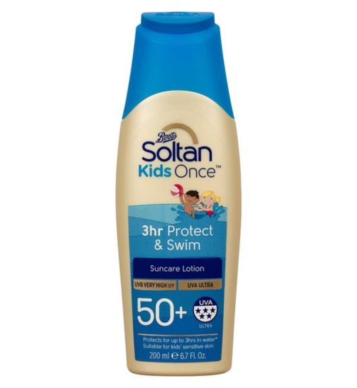 Soltan Kids Once 3hr Waterplay Lotion SPF50+ 200ml