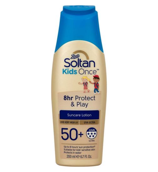 Soltan Kids Once 8hr Protect & Play Lotion SPF50+ 200ml