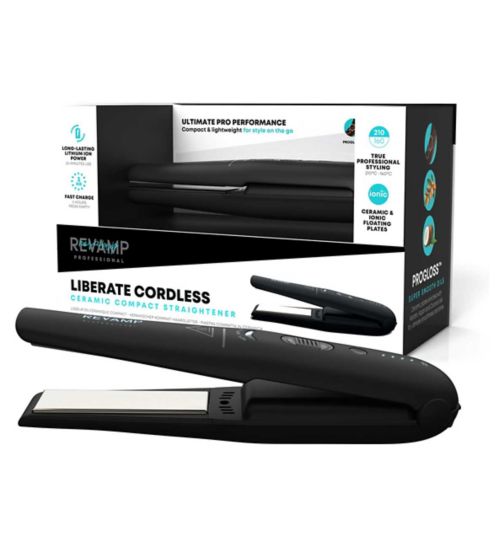 Revamp Progloss™ Liberate Cordless Compact Ceramic Hair Straightener