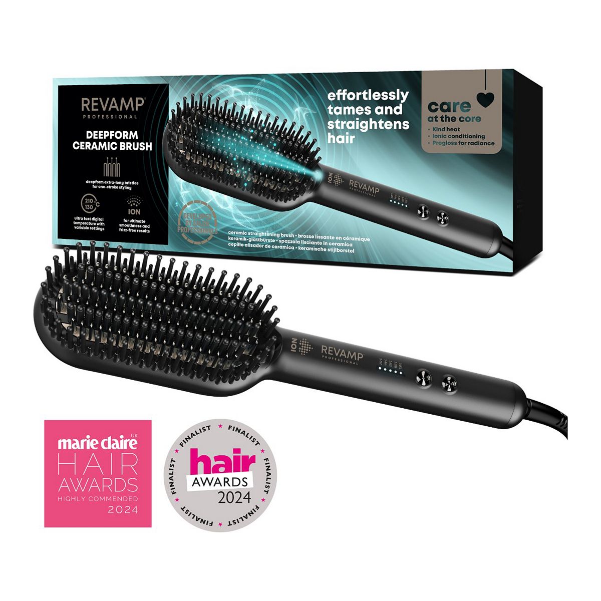 Revamp Deepform Ceramic Straightening Hot Brush