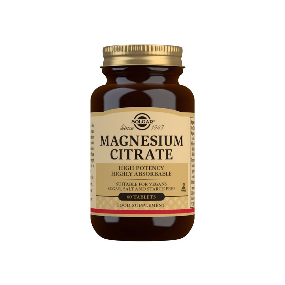 Solgar Magnesium Citrate 60 Tablets