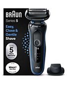 Braun Series 5 Electric Shaver with Precison Trimmer- Black/Blue 50-B1200s