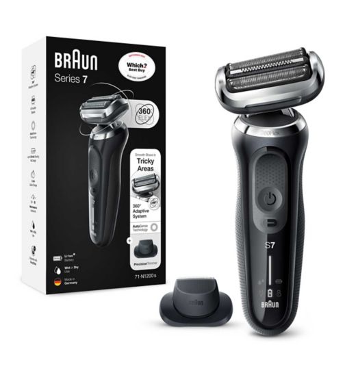 Braun Series 7 70-N1200s Electric Shaver for Men with Precision Trimmer, Silver