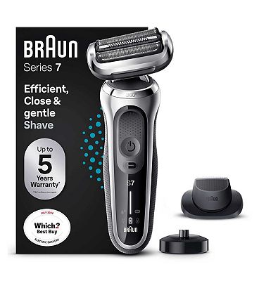 Braun Series 7 70-S4200cs Electric Shaver for Men with Charging Stand  Precision Trimmer Silver - Boots