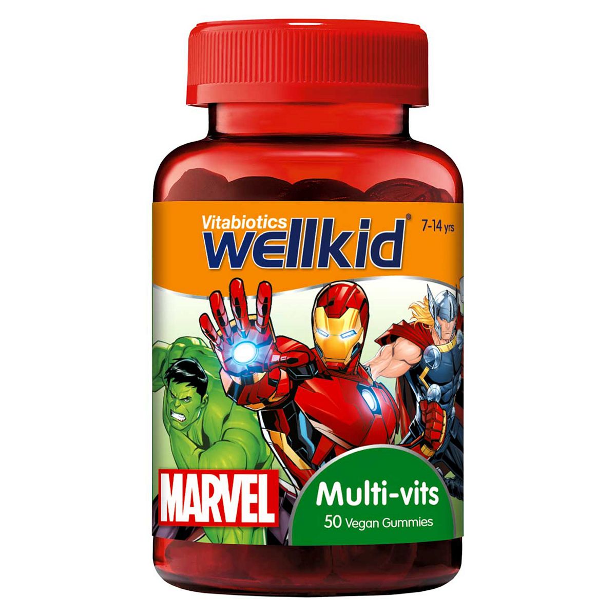 Wellkid Vitabiotics Marvel Multi-Vits 50 Vegan Soft Jellies