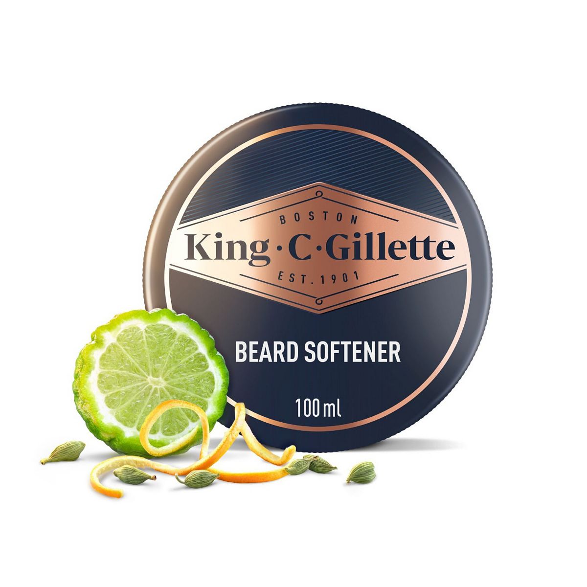 Gillette King C. Men's Beard Softener, Lightweight & Deep Conditioning 100ml