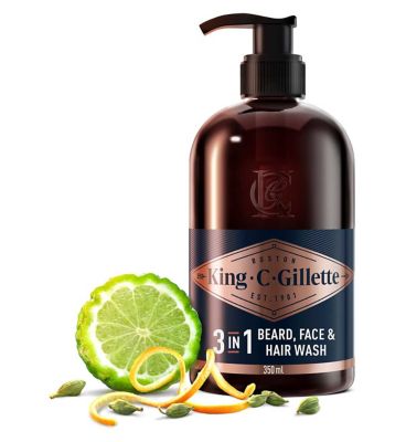 King C Gillette Beard and Face Wash 350ml