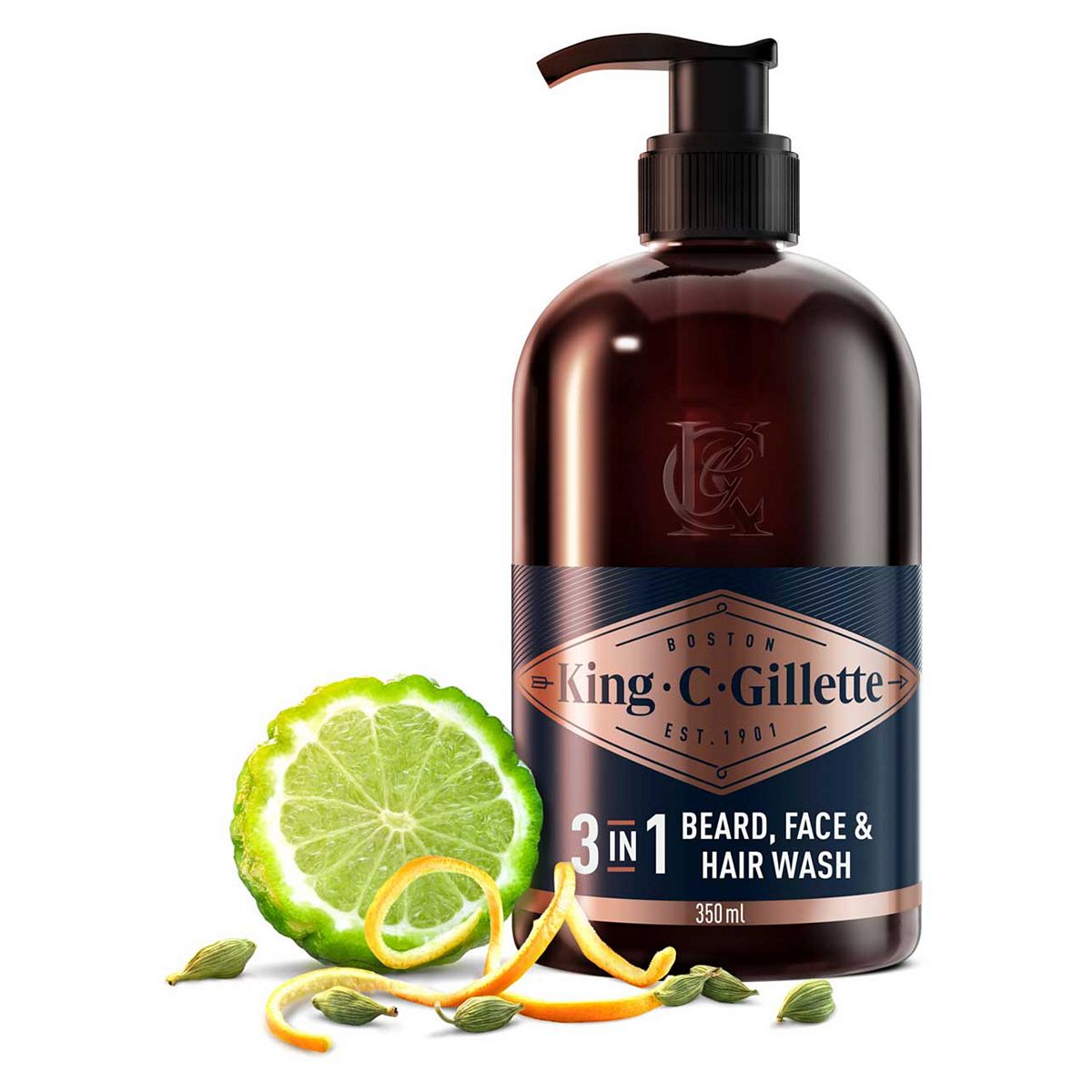 Gillette King C. Beard And Face Wash 350ml