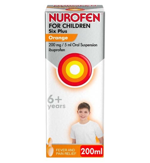 Nurofen for Children 6+ orange 200mg/5ml oral suspension 200ml