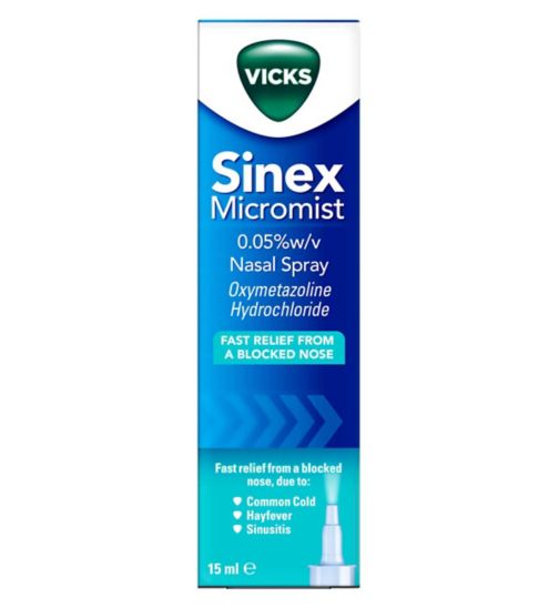 Vicks Sinex Micromist 0.05% w/v Nasal spray 15ml