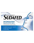 Sudafed Decongestant 60mg 12 tablets