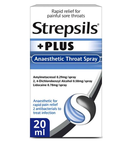 Strepsils +Plus Anaesthetic Throat Spray 20ml
