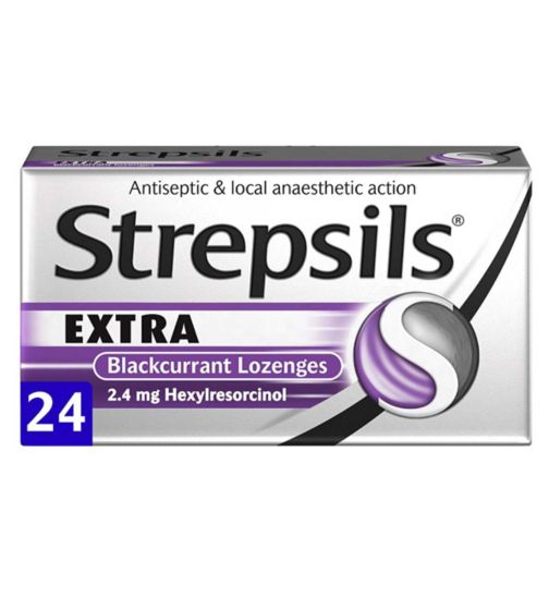 Strepsils Extra Blackcurrant 24 lozenges