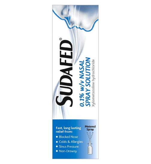 Sudafed 0.1% w/v nasal spray solution 15ml