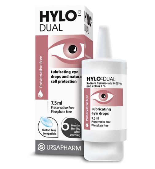 Hylo Dual Lubricating Eye Drops Preservative Free 7.5ml