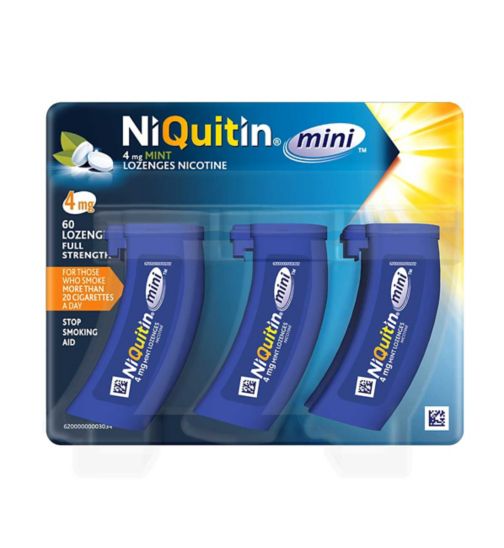 Niquitin Mini 4mg Mint Flavour 60 Lozenges