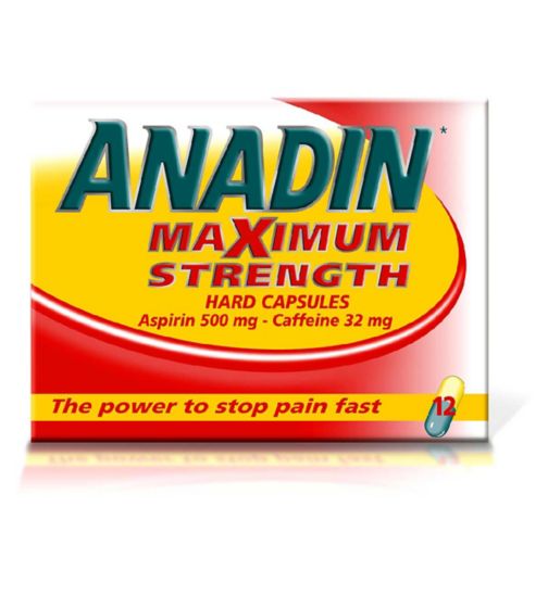 Anadin max strength 12 capsules