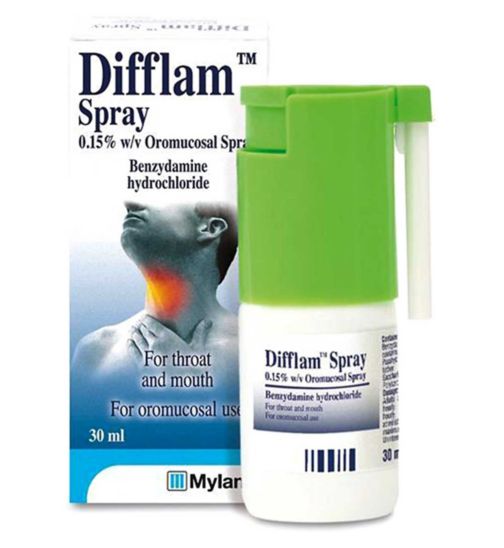 Difflam Spray 0.15% W/V Oromucosal Spray 30ml