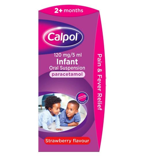 Calpol Infant Oral Suspension Strawberry Flavour 140ml