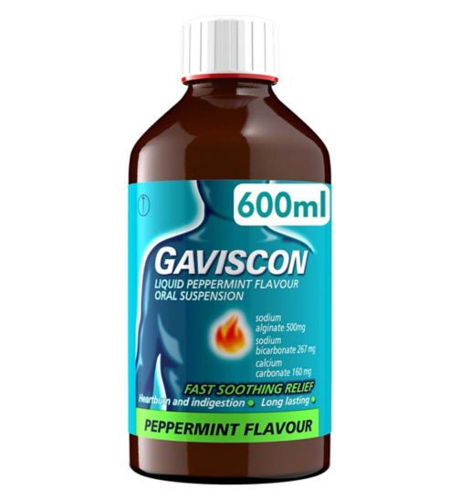 Gaviscon Liquid Peppermint Flavour Oral Suspension 600ml