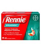 Rennie Spearmint Flavour 48 Chewable Tablets