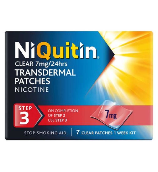 Niquitin Clear 7mg Nicotine Transdermal 7 Patches